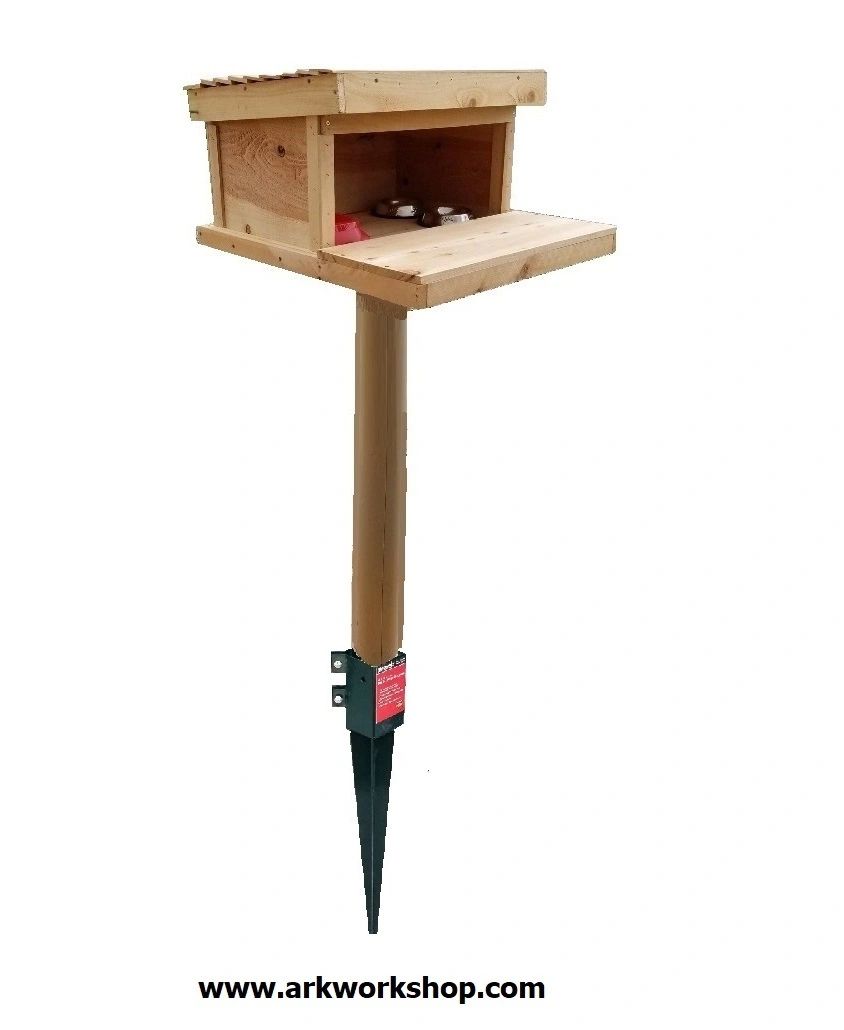 Raccoon Proof resistant CAT FEEDER FEEDING SHELTER yard